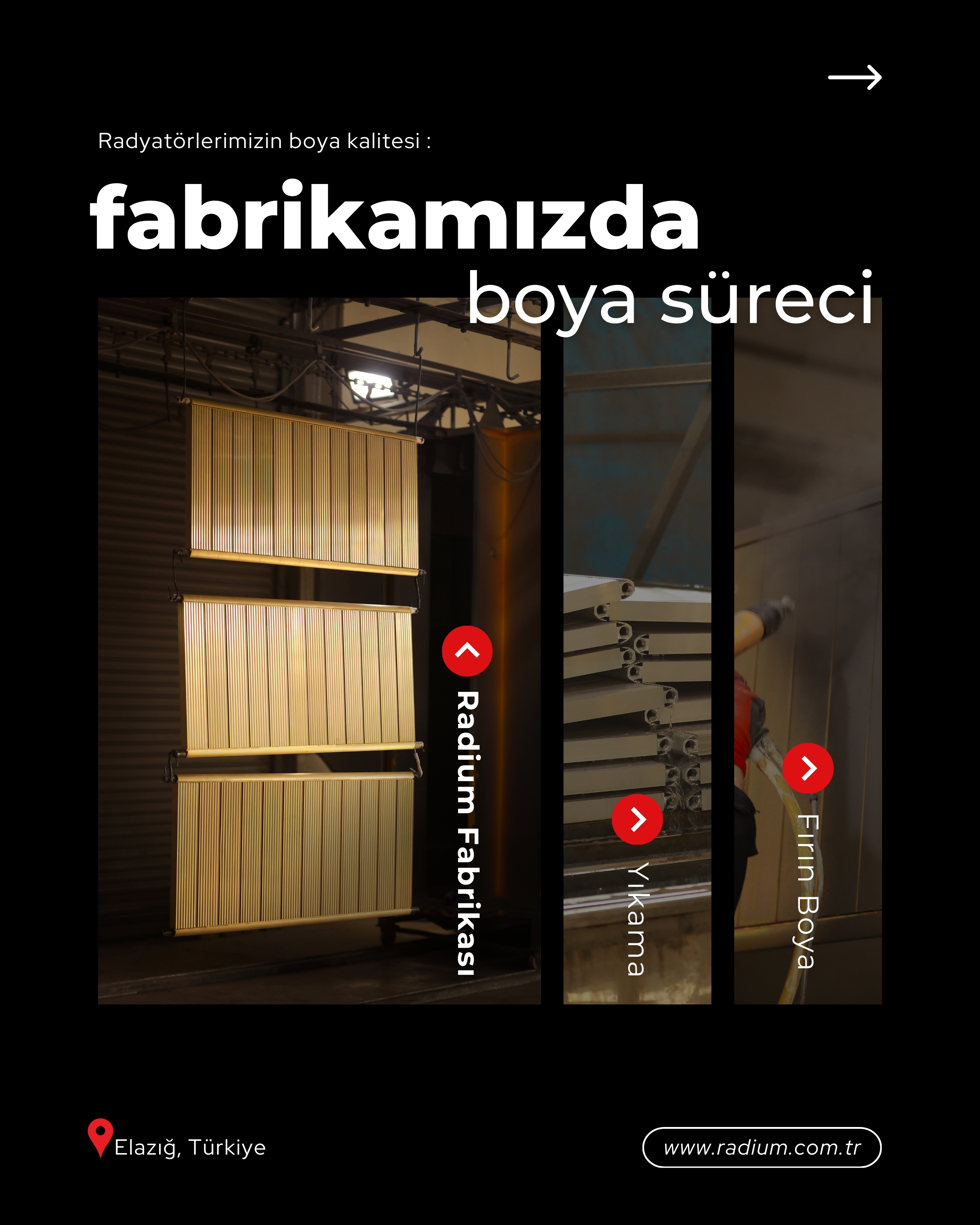 Fabrikamızda boya süreci